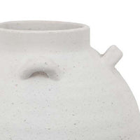 Dero Decorative Flower Vase, White Ceramic, Antique Urn Style, 14 Inch -BM334838