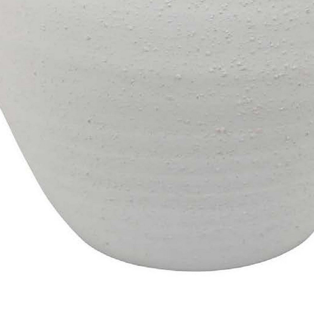 Dero Decorative Flower Vase, White Ceramic, Antique Urn Style, 14 Inch -BM334838