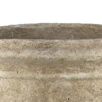Decorative Planter Pot, Vintage Stone Textured Tan Terracotta 20 Inch -BM334841