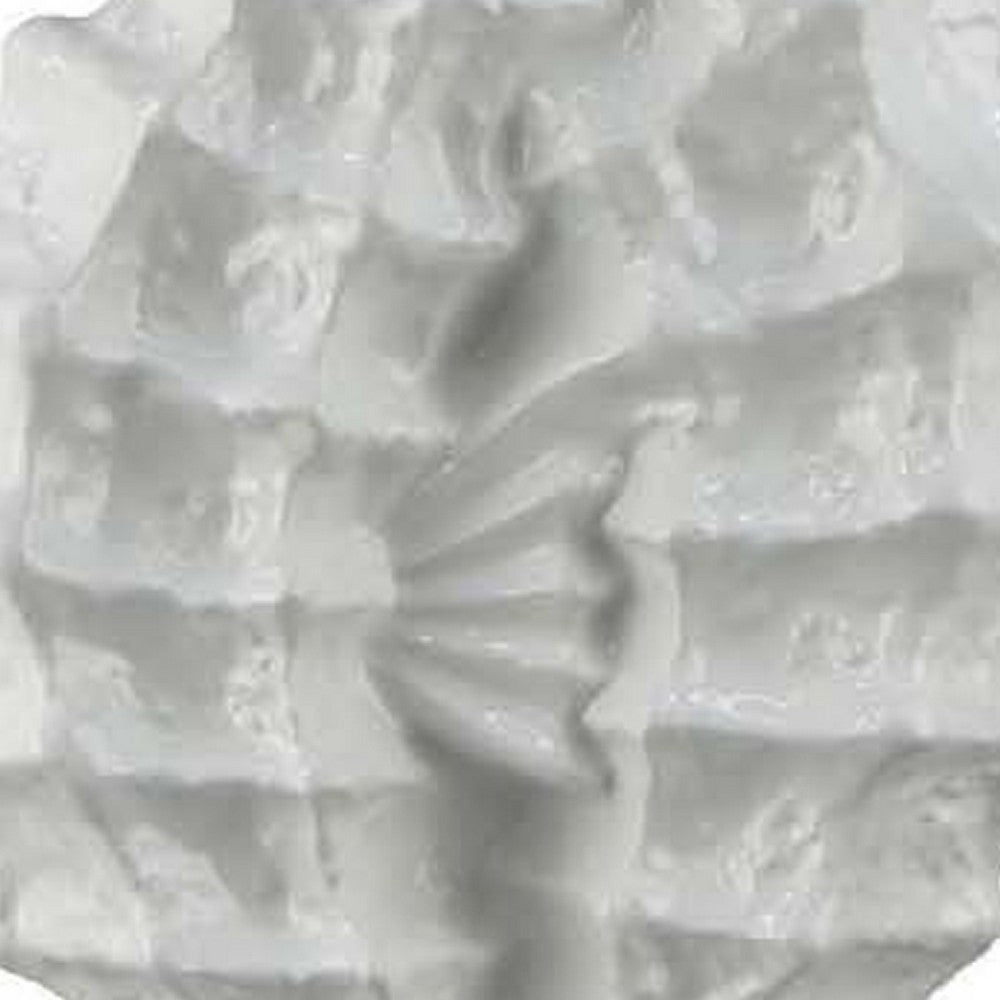 Accent Table Decoration, Dual Seahorse Design, 24 Inch White Ceramic -BM334866