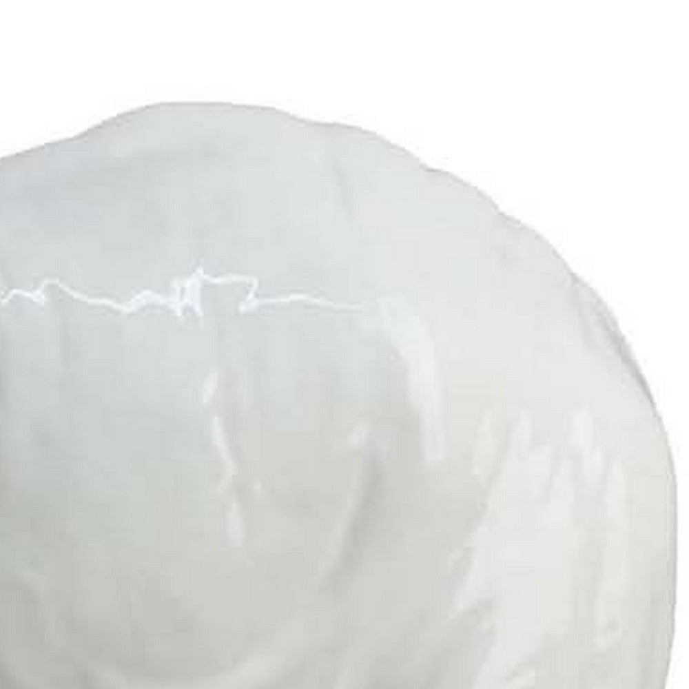 Accent Table Decoration, Elephant Design, 18 Inch White Ceramic Body -BM334867