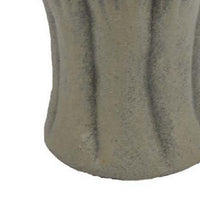 Decorative Vase, Organic Sea Design, Floral Details, Green Ceramic -BM334869