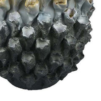 Kabo Decorative Vase, 3D Textured Body, 20 Inch Beige and Gray Ceramic -BM334876