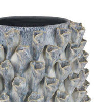 Kabo Decorative Vase, Textured Body, 20 Inch Classic Gray Ceramic -BM334878