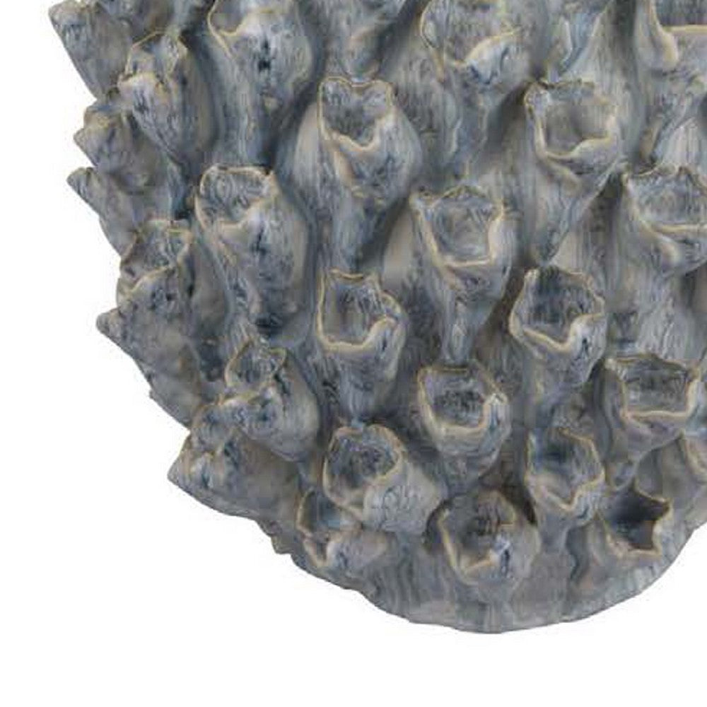 Kabo Decorative Vase, Textured Body, 20 Inch Classic Gray Ceramic -BM334878