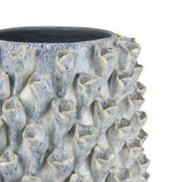Kabo Decorative Vase, Textured Body, 16 Inch Classic Gray Ceramic -BM334879