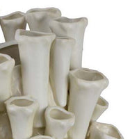 Cior Decorative Vase, Coral Shape Design, 18 Inch White Ceramic Body -BM334880