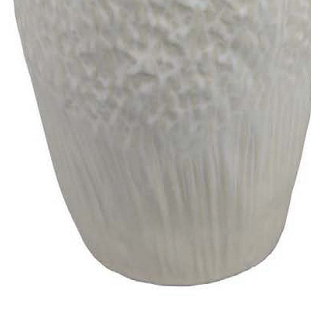 Cior Decorative Vase, Coral Shape Design, 18 Inch White Ceramic Body -BM334880