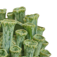 Cior Decorative Vase, Coral Shape Design, 11 Inch Green Ceramic Body -BM334885
