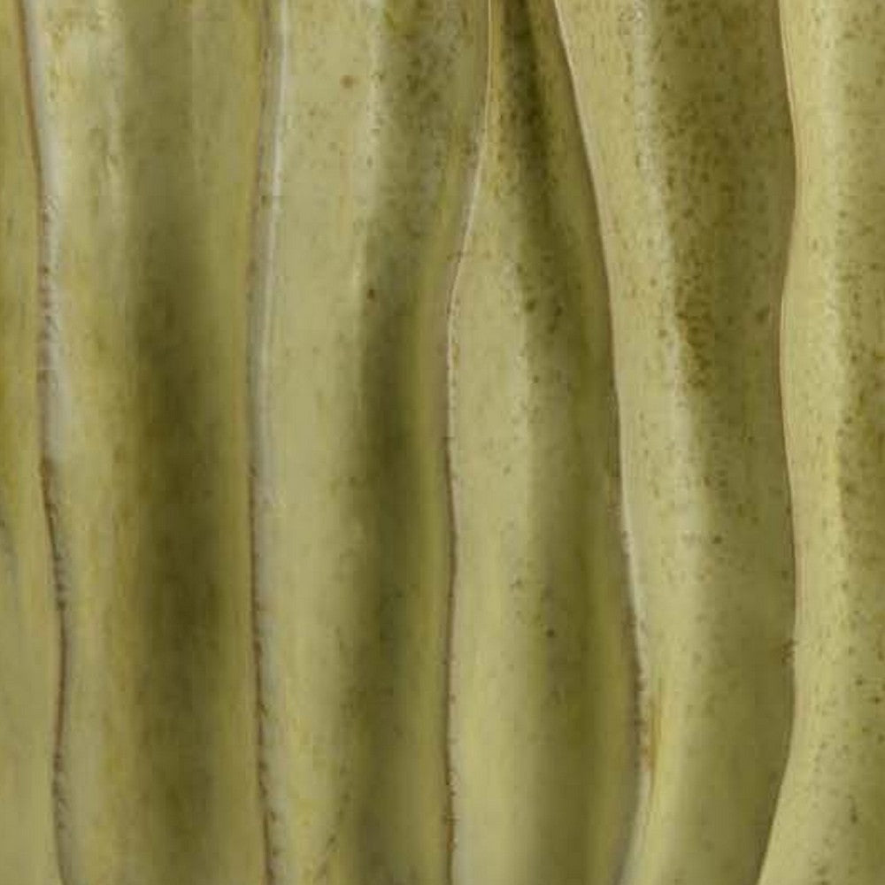 Esam Decorative Planter, Textured Ceramic, 19 Inch Yellowish Green -BM334887