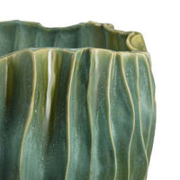 Esam Decorative Planter, Textured Ceramic Body, 19 Inch Dark Blue -BM334888