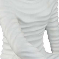 Accent Decor Statuette, 14 Inch White Resin Body, Sitting Astronaut -BM334896