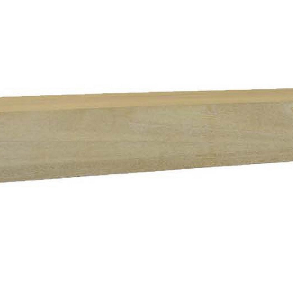 Console Table, Tall C Shaped Design, 63 Inch Light Brown Wood Body -BM334909