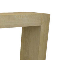 Console Table, Tall C Shaped Design, 63 Inch Light Brown Wood Body -BM334909