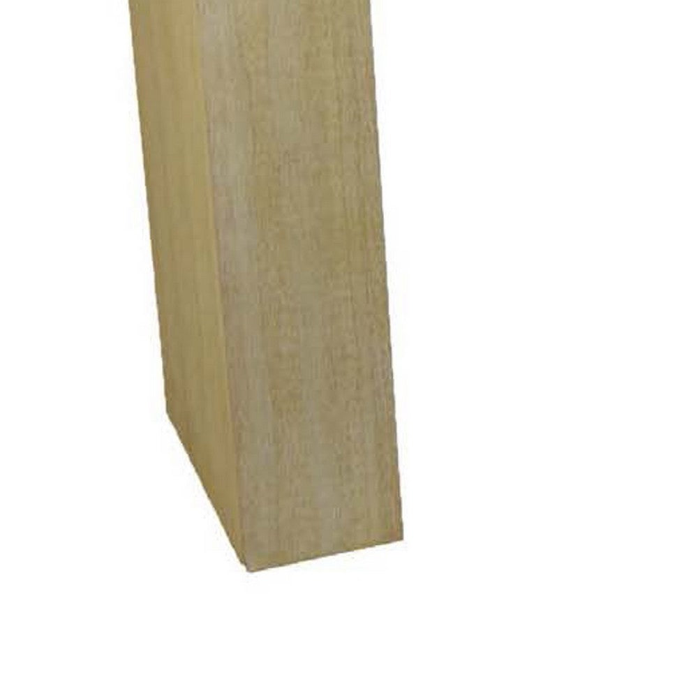 Console Table, Tall C Shaped Design, 63 Inch Light Brown Wood Body -BM334909