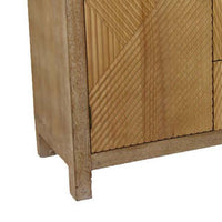Aki Storage Cabinet Dresser, 3 Drawers and 2 Doors, 47 Inch Brown Wood -BM334916