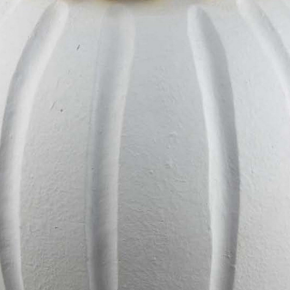 Nehu Decorative Vase, Beaded Neck Details, 16 Inch White Resin -BM334933
