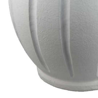 Nehu Decorative Vase, Beaded Neck Details, 16 Inch White Resin -BM334933