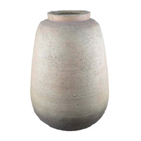 Kilu Decorative Vase, Rugged Texture, 24 Inch Metallic Gray Resin -BM334934
