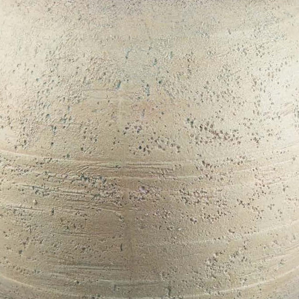 Kilu Decorative Vase, Rugged Texture, 14 Inch Metallic Gray Resin -BM334936