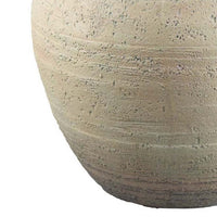 Kilu Decorative Vase, Rugged Texture, 14 Inch Metallic Gray Resin -BM334936