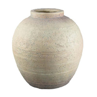 Kilu Decorative Vase, Rugged Texture, 14 Inch Metallic Gray Resin -BM334936