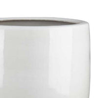 Womy Tall Decorative Planters Set of 2, Gloss White Ceramic 18 30 Inch -BM334943