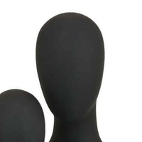 Nito Decorative Figurine, 2 Bust Silhouettes, 17 Inch Black Resin Body -BM334945