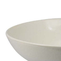 15 Inch Decorative Bowl for Accessories, Off White Ceramic, 3 Feet -BM334947
