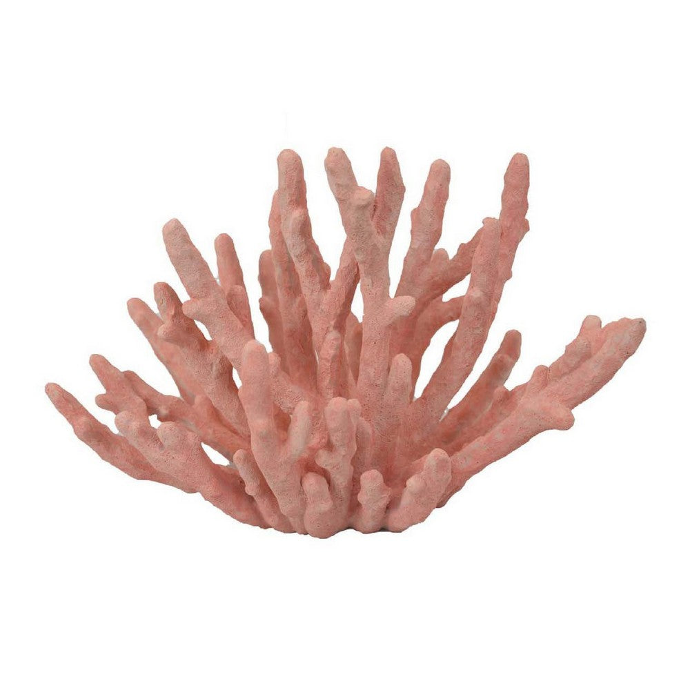 Lyla Coral Tabletop Decor, Branching Design Pink Resin, 13 Inch -BM334997