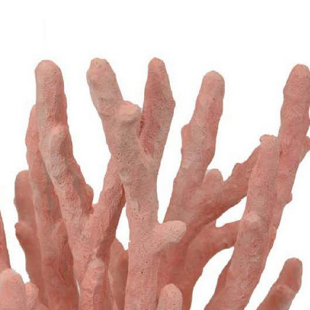 Lyla Coral Tabletop Decor, Branching Design Pink Resin, 13 Inch -BM334997