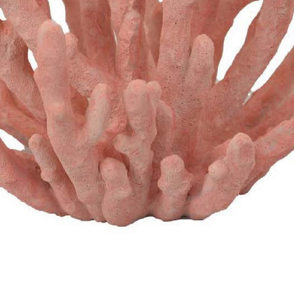 Lyla Coral Tabletop Decor, Branching Design Pink Resin, 13 Inch -BM334997