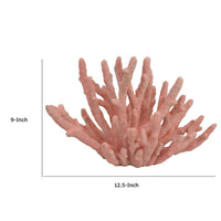 Lyla Coral Tabletop Decor, Branching Design Pink Resin, 13 Inch -BM334997