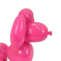Balloon Dog Accent Decor, Bright Pink Resin, Intricate Details 12 Inch -BM335014