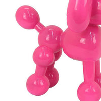 Balloon Dog Accent Decor, Bright Pink Resin, Intricate Details 12 Inch -BM335014