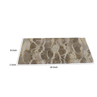 Decorative Accessory Tray, Capri Beige and Gray Marble Finish, 16 Inch -BM335023