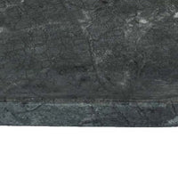 Decorative Oval Tray, Green Marble, Unique Veining Pattern, 14 Inch -BM335026