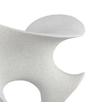 Ramya Abstract Accent Decor, Flowing Lines and Curves, White Resin -BM335035