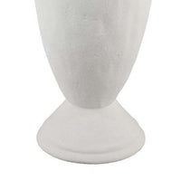 Fiji Accent Planter w Loop Handles, Pedestal White Ceramic 16 Inch -BM335079