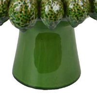 Rambo Decorative Bowl, Sculpted Lime Motifs, Glazed Green Ceramic -BM335094
