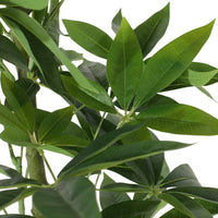 Leso Artificial Pachira Money Plant Hand Shaped Green Leaves 63 Inch  -BM335128