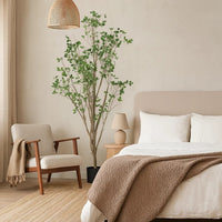 Deso Artificial Milan Leaf Bonsai, Rich Green Oval Leaves 71 Inch -BM335130