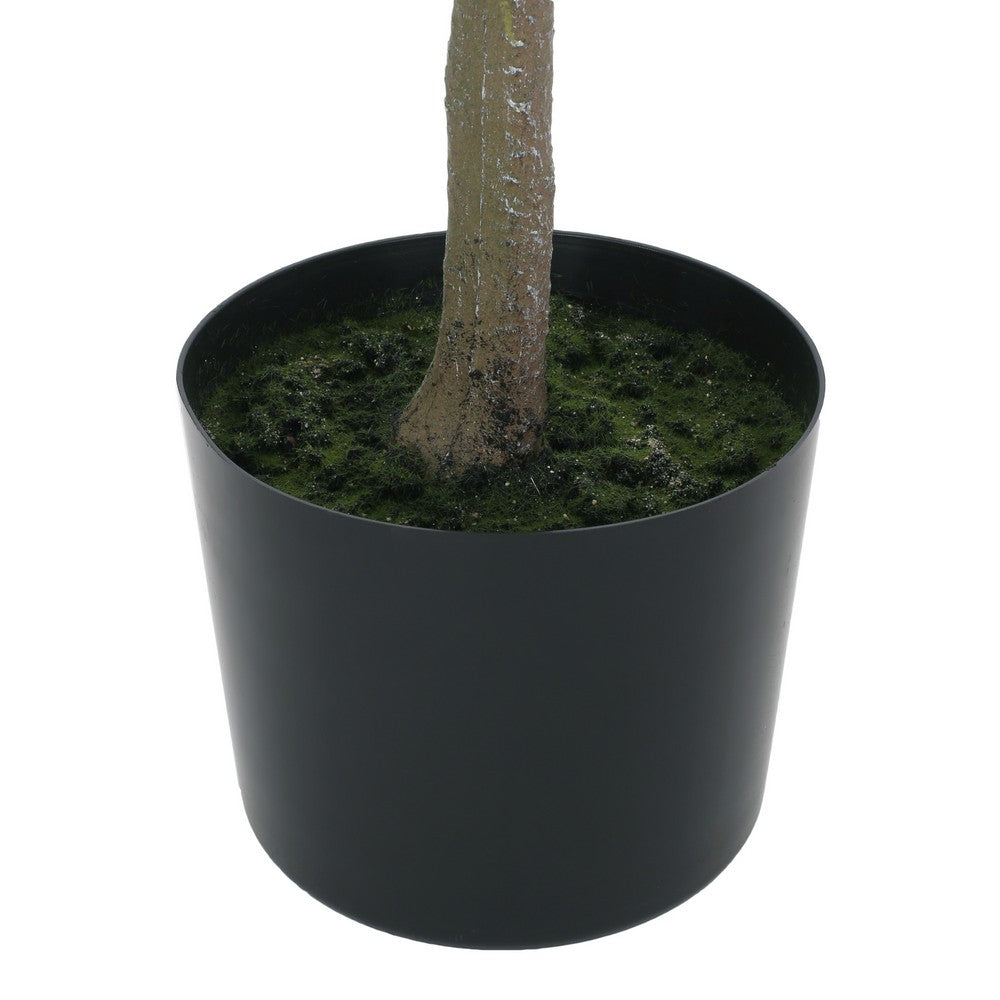 Deso Artificial Milan Leaf Bonsai, Rich Green Oval Leaves 59 Inch -BM335139