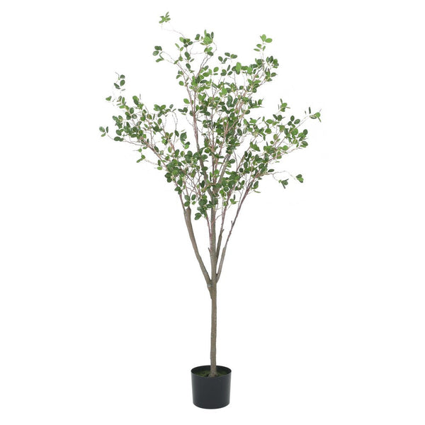 Deso Artificial Milan Leaf Bonsai, Rich Green Oval Leaves 59 Inch -BM335139