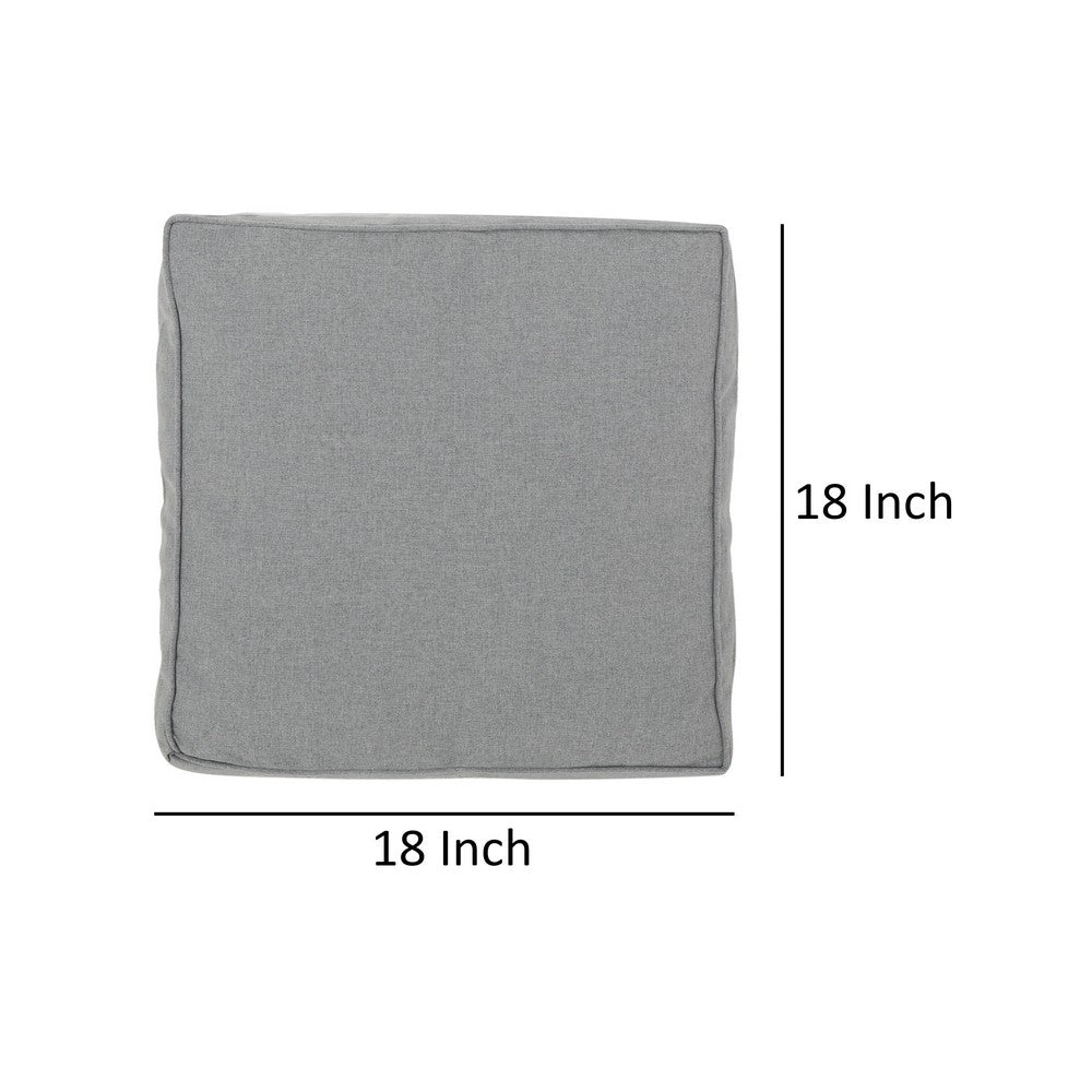 Tenny Decorative Pillow Set of 2, Modern Charcoal Gray, 18 Inch Square -BM335143