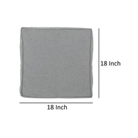 Tenny Decorative Pillow Set of 2, Modern Charcoal Gray, 18 Inch Square -BM335143