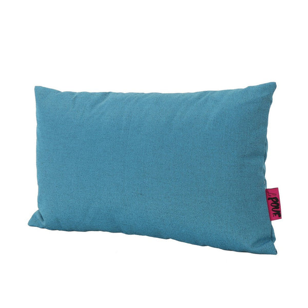 Lomi Lumbar Throw Pillow Set of 2, Modern Teal Green, 12 x 19 Inch -BM335145