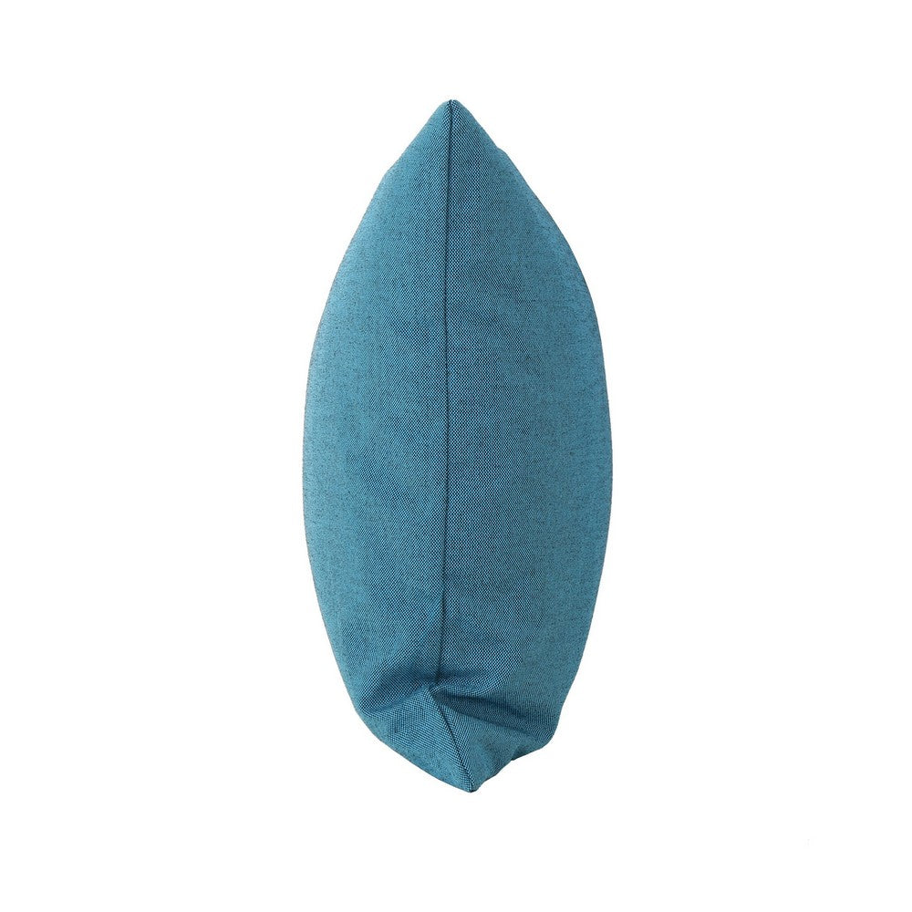 Lomi Lumbar Throw Pillow Set of 2, Modern Teal Green, 12 x 19 Inch -BM335145