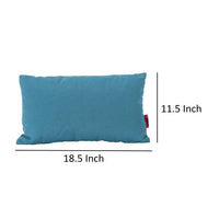 Lomi Lumbar Throw Pillow Set of 2, Modern Teal Green, 12 x 19 Inch -BM335145