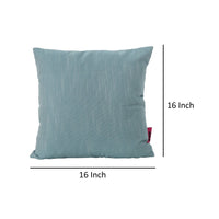 Zery Indoor Outdoor Throw Pillow Set of 2, Modern Teal Green, 16 Inch -BM335147
